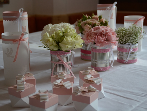 Tischdeko zur Kommunion