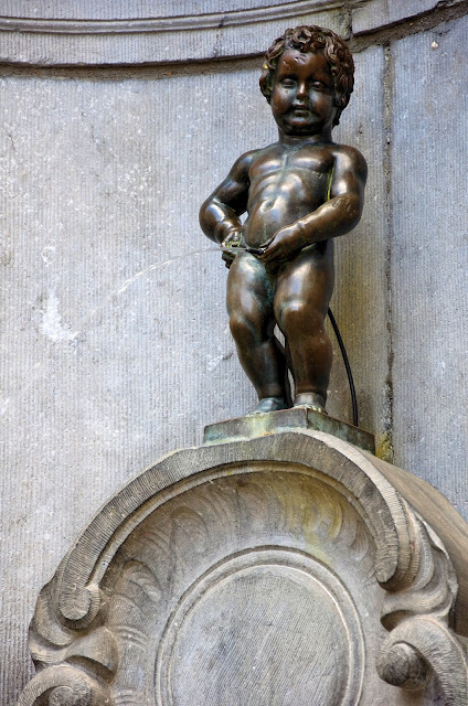 Our 'Little Man Pee' or Manneken Pis in Brussels, Belgium, has become one of the most famous sights in the city. Photo: WikiMedia.org.