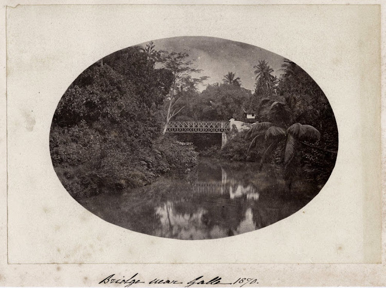 Bridge Near Galle - Ceylon (Sri Lanka) c1870's
