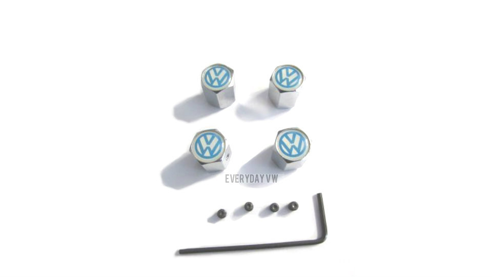 Tutup Angin Logo VW Warna Biru