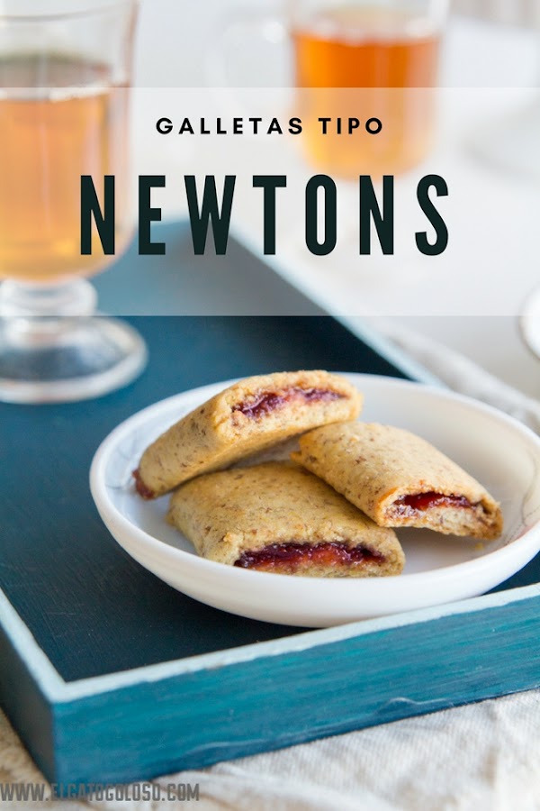 Galletas integrales rellenas de mermelada tipo Newtons vía www.elgatogoloso.com