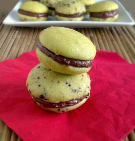 edamame whoopie pies with mung bean frosting