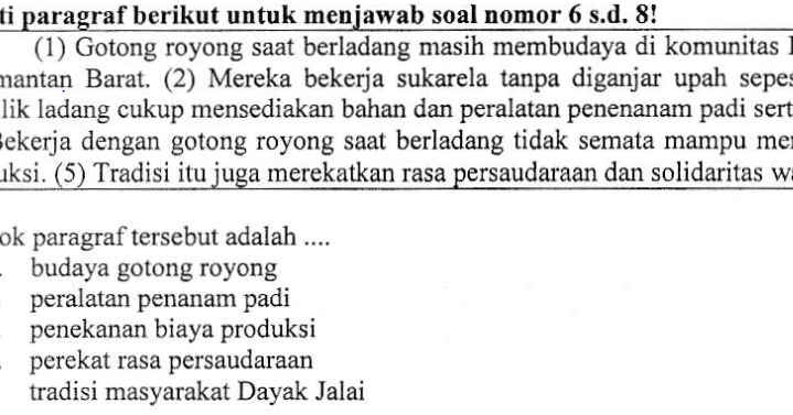 Zennoth Zidane Menentukan Ide Pokok Paragraf