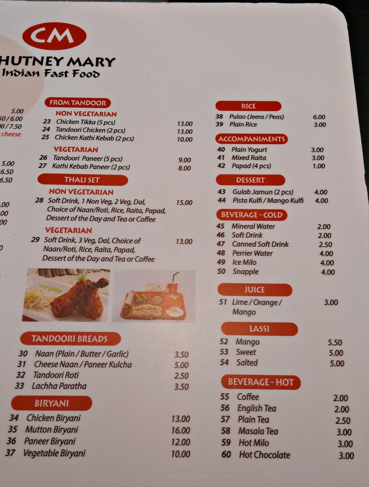 Venoth's Culinary Adventures Chutney Mary Indian Fast Food Changi