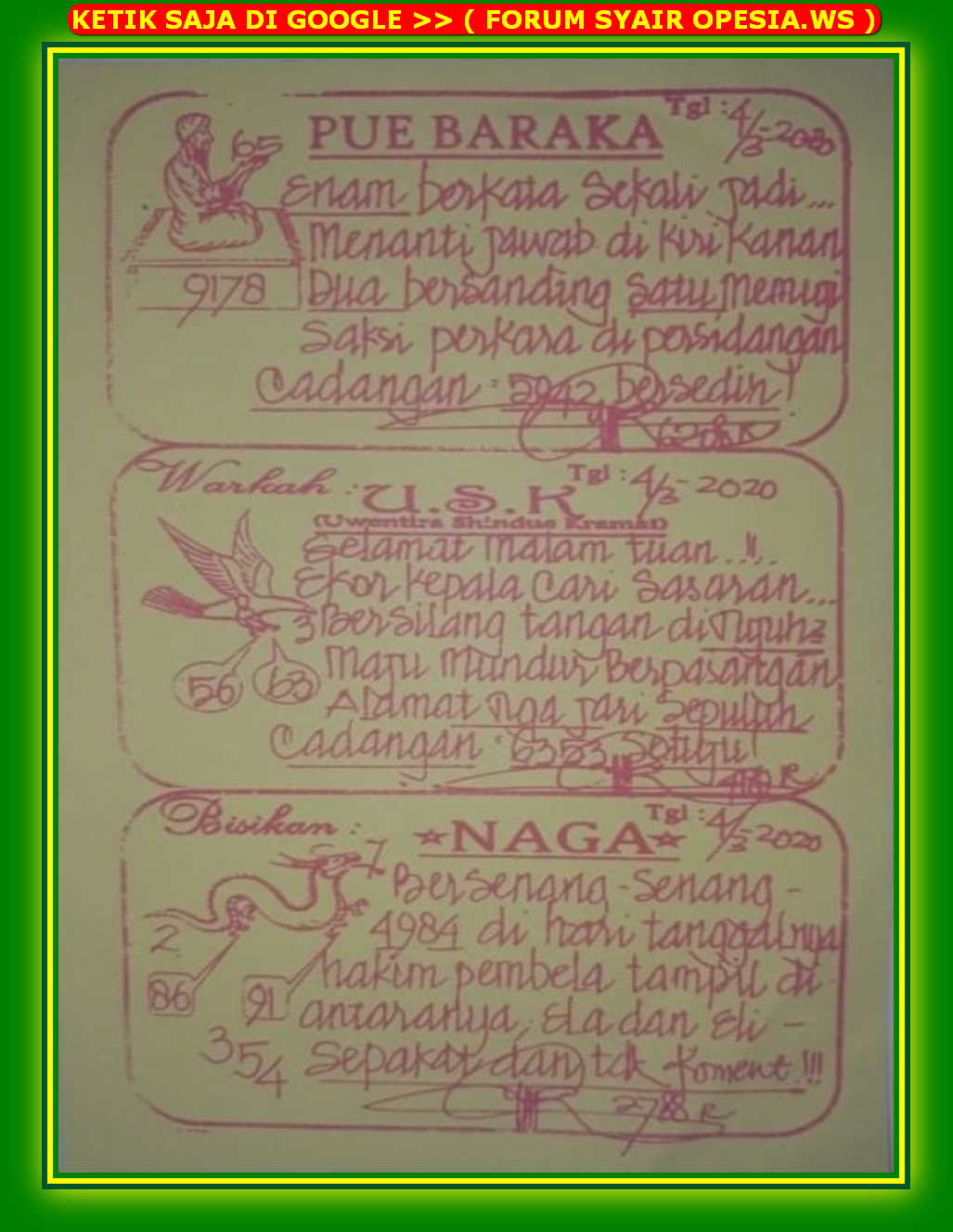 1 New Message Kode Syair Singapore 4 Maret 2020 Forum Syair Togel Hongkong Singapura Sydney 1 New Message Kode Syair Singapore 4 Maret 2020 Forum Syair Togel Hongkong Singapura Sydney
