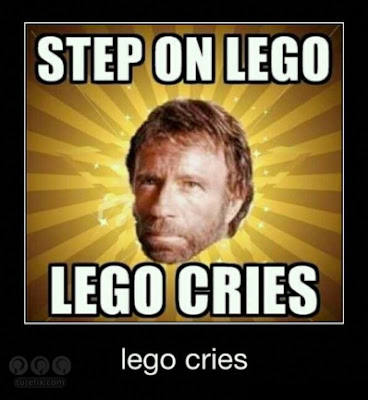 Chuck Norris Step On Lego, funny jokes picture