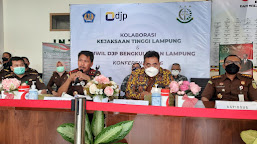 Kejati Lampung Bersama Kanwil DJP Bengkulu dan Lampung Berhasil Selamatkan Uang Negara 106 Miliar