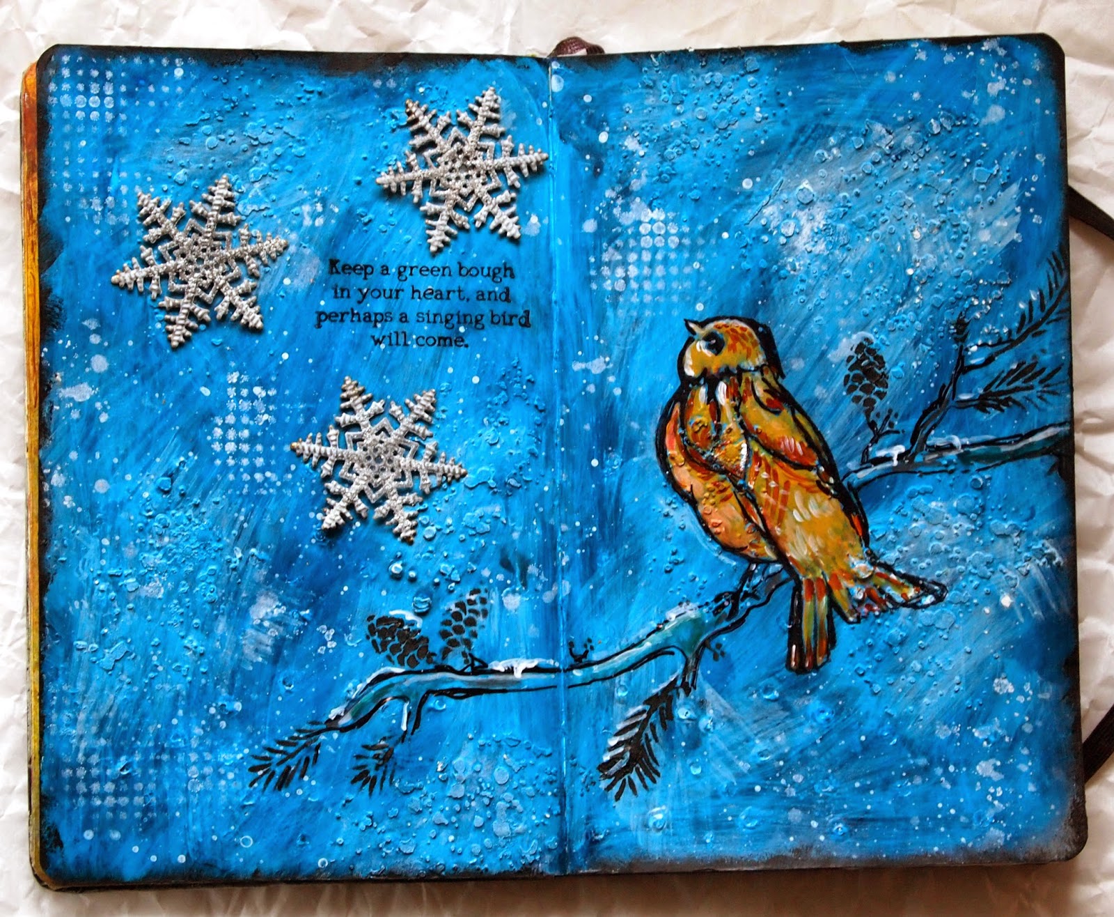 klistersøster Winter Stamping Journal 154