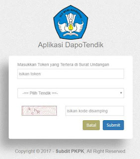 Registrasi Aplikasi Dapotendik Registrasi Aplikasi Dapotendik