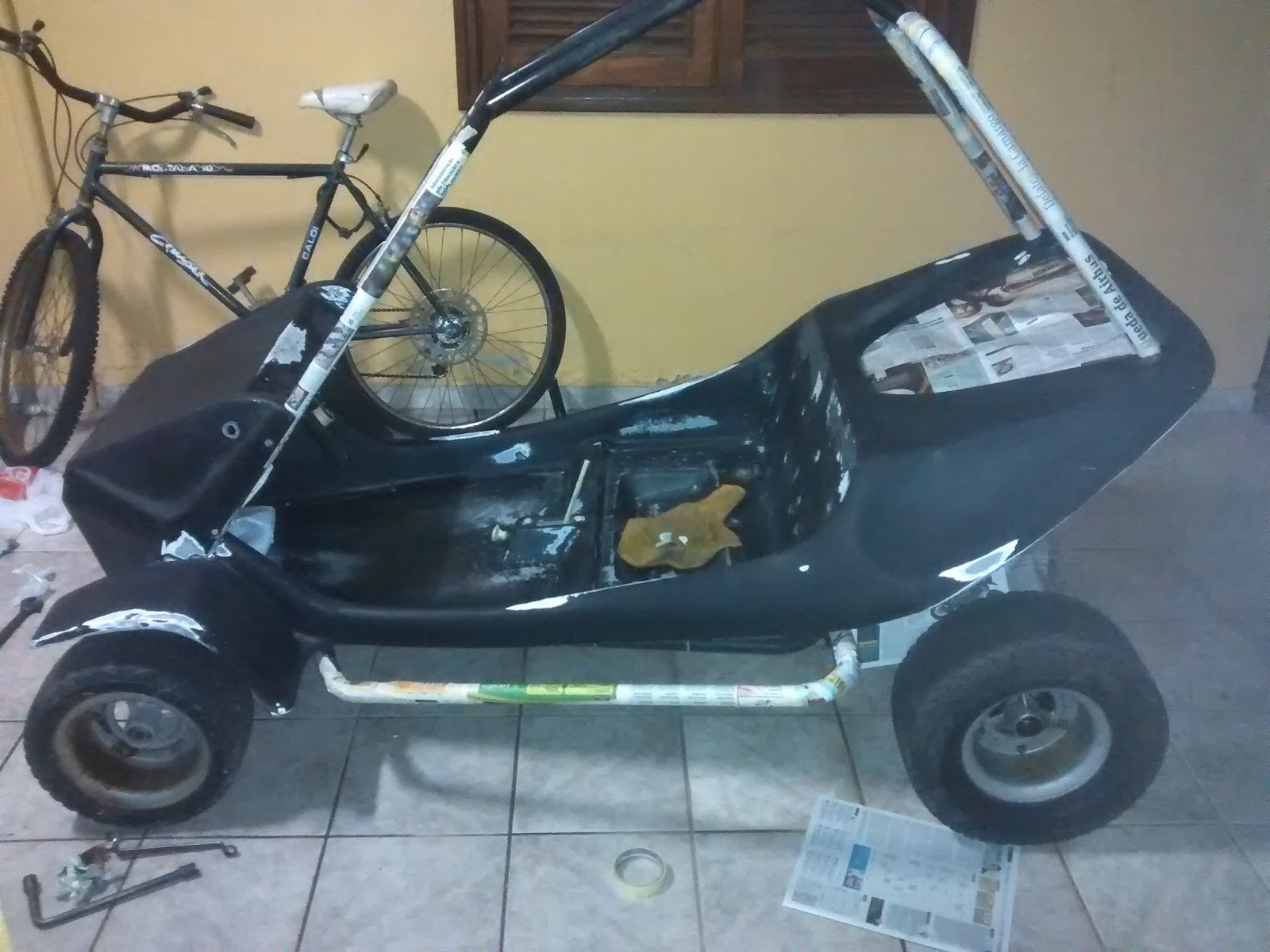 Asfalto Marcado MINI BUGGY FAPINHA SUPER XINGU PRETO AMARELO
