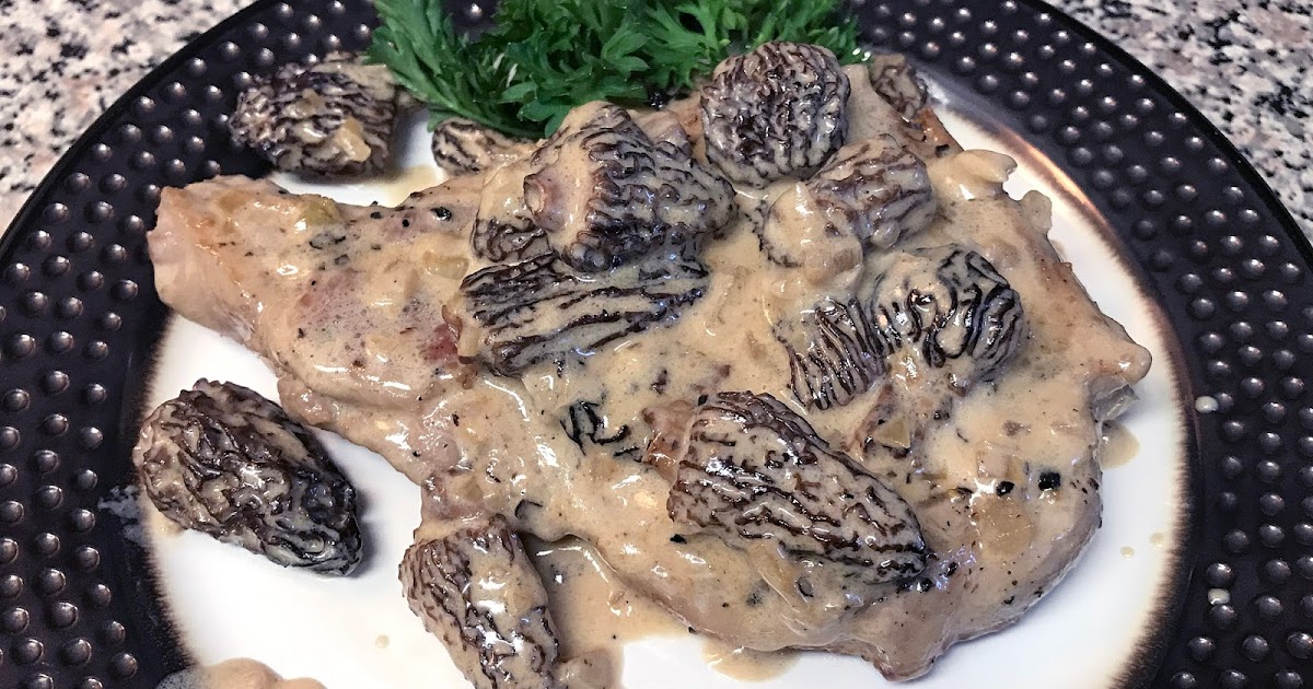 Culturally Confused Dash of Savory Pork Chops with Morel Brandy Cream Sauce