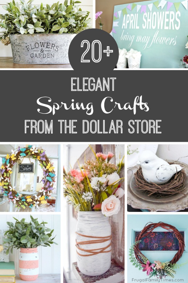 dollar spring crafts decor elegant frugalfamilytimes diy simple