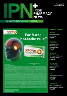 IPN Irish Pharmacy News - February 2017 | CBR 96 dpi | Mensile | Professionisti | Management | Distribuzione | Farmacia | Tecnologia
IPN Irish Pharmacy News has become the most talked about publication in the pharmacy market right now. Launched in November 2008 the magazine appears once a month with a double issue in July/August. Pharmacy Communications Ireland is an independent medium for all Irish Pharmacists -- community, hospital and research, and industry members to communicate through. IPN Irish Pharmacy News covers all manner of news, issues, events and business relating to the Irish pharmaceutical industry, from the dispensary to the manufacturing floor.
The magazine is a glossy, colourful and jammed pack publication offering the pharmacists a vehicle to showcase their stories and talk about the issues that matter to them. With the face of Irish Pharmacy changing everyday and the profession being forever underutilised, IPN Irish Pharmacy News understands the need for those working in pharmacy to express their concerns and voice their opinions in an independent, yet united way.
IPN Irish Pharmacy News seeks to give a broad overview of the industry and profession, yet focusing in on the pharmacists themselves.
Regular features include: news, business management and finance, pharmacy debate, clinical articles, profiles, pharmacy profiles, shop front, product profile and appointments.