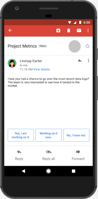 Work with Smart Replies in Gmail