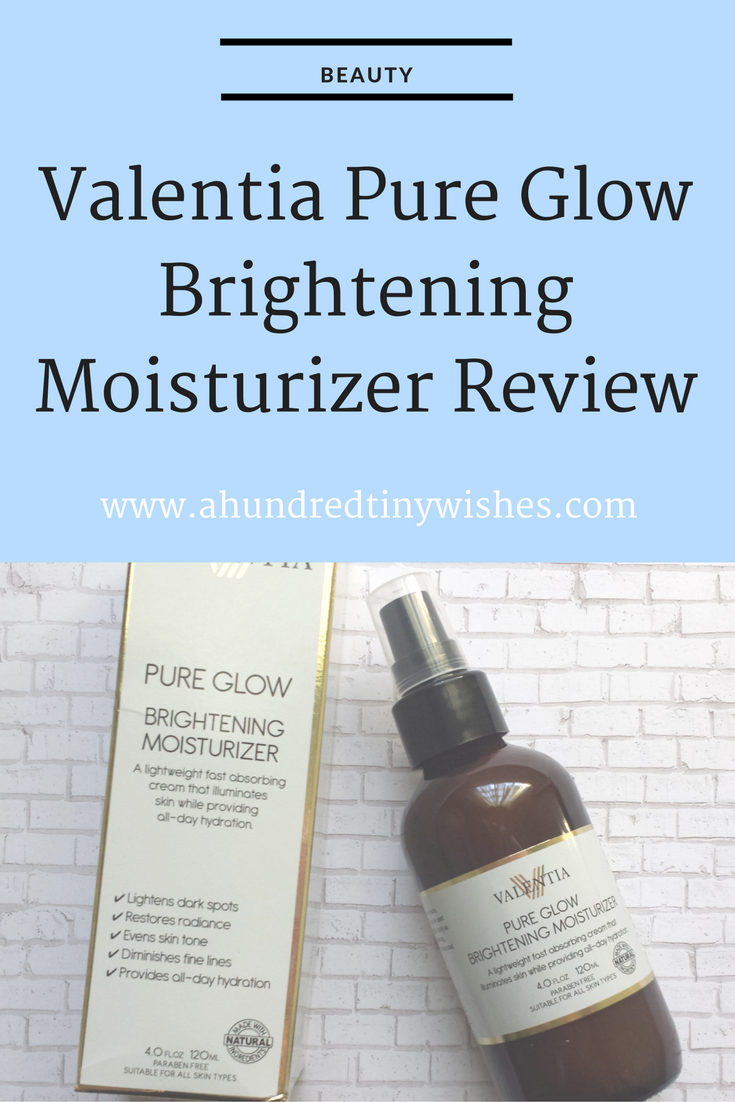 Valentia Pure Glow Brightening Moisturizer Review
