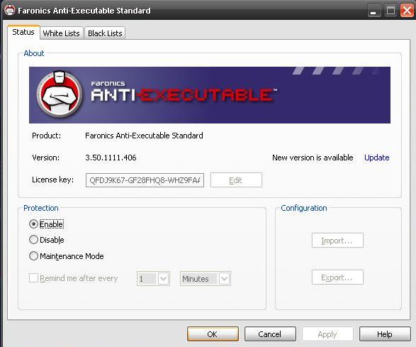 Anti программа. Executable. анти программа q. faronics.
