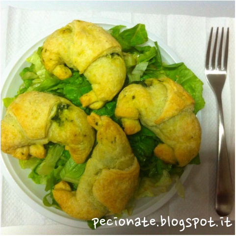 cornetti salati agli spinaci #iomiportoilpranzodacasa