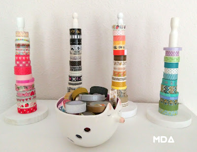 DIY para organizar las washi tapes