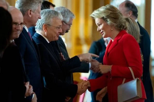 King Philippe, Queen Mathilde, Princess Astrid and Prince Lorenz attended the New Year reception