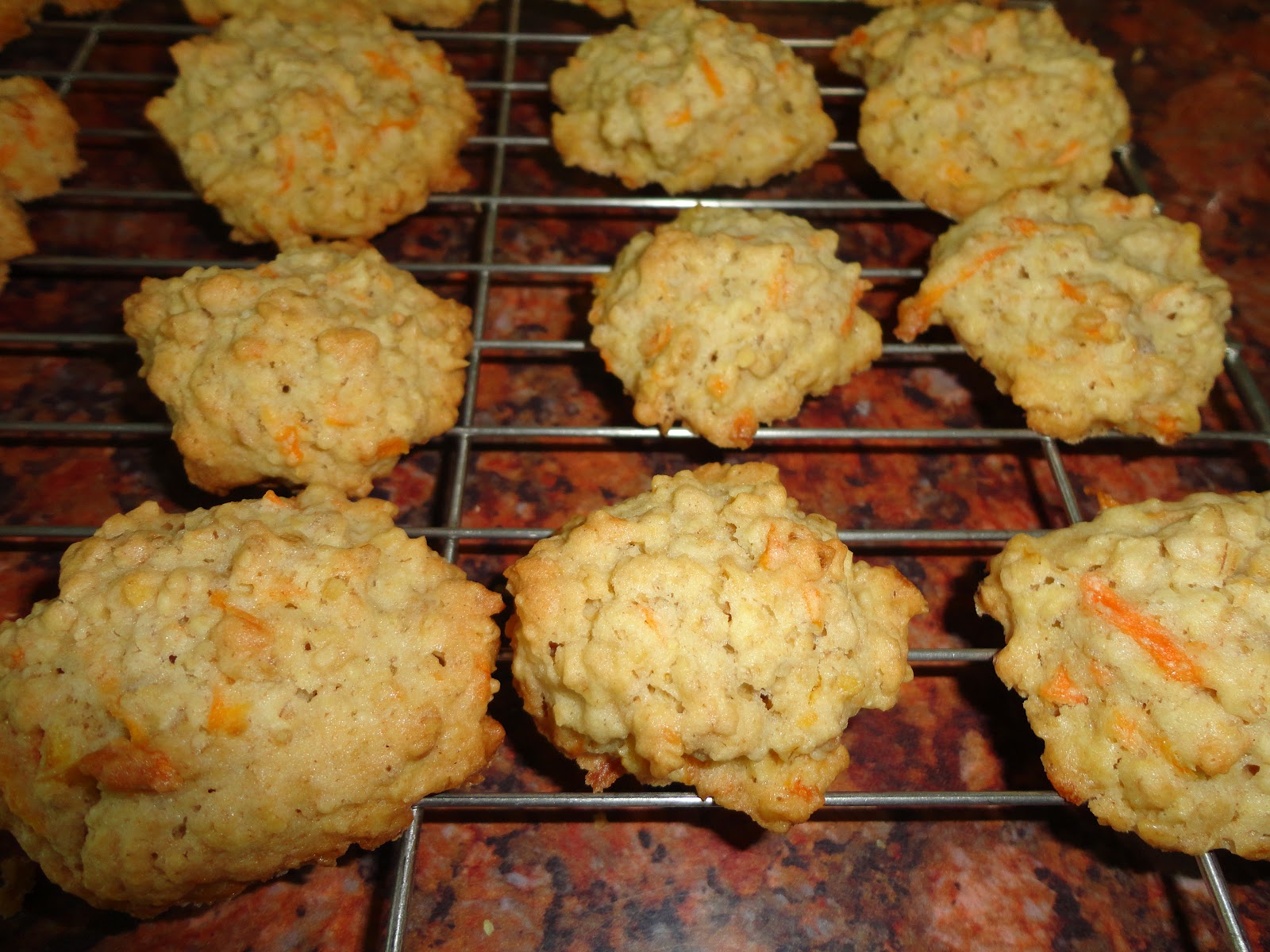 Carrot and Oat Cookies