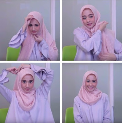 tutorial hijab laudya chintya bella terbaru