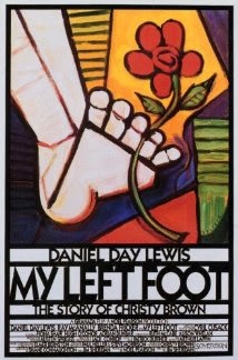 Art deco style movie poster for My Left Foot