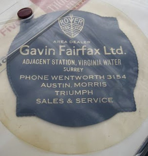 Garvin Fairfax Ltd tax disc holder