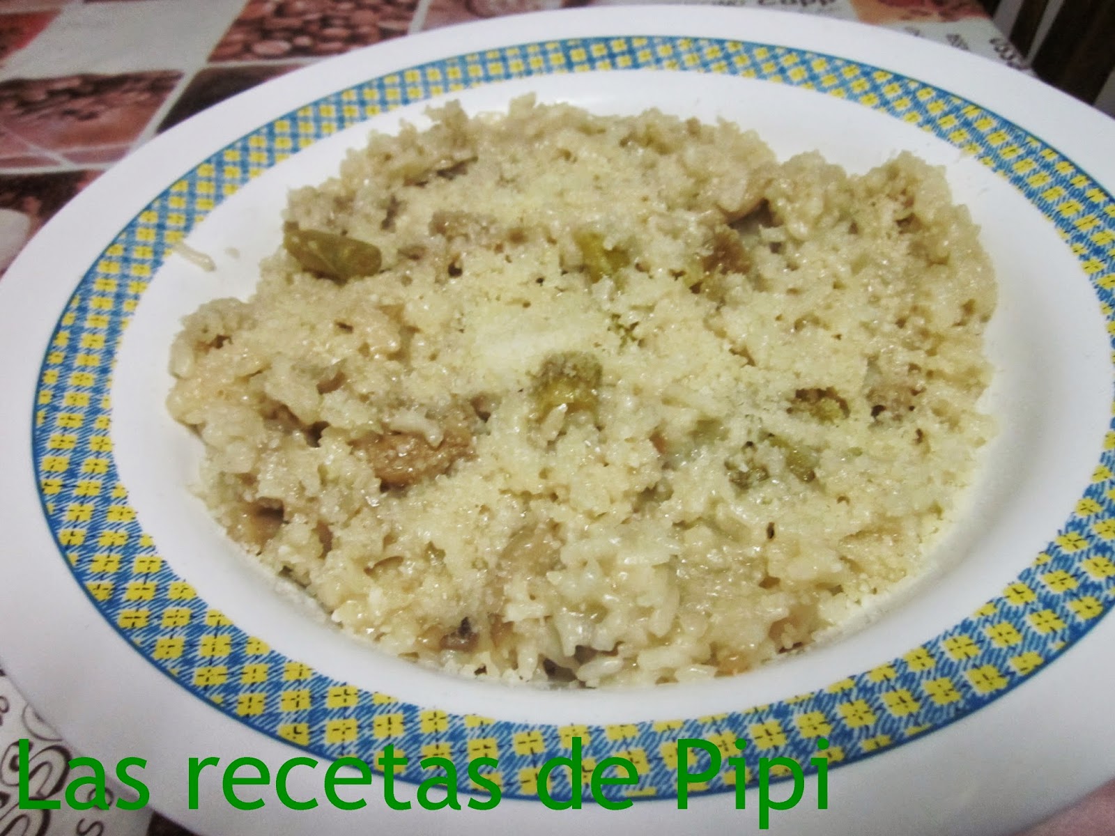 LAS RECETAS DE PIPI RISOTTO DE SETAS CON ESPÁRRAGOS TRIGUEROS