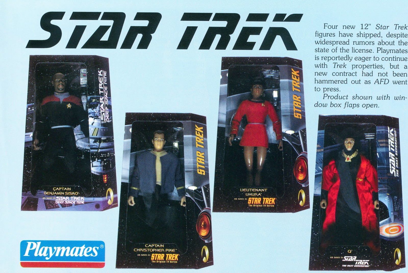 UP CLOSE & PLASTIC Star Trek Playmates 12" Figures, Wrath Of Khan
