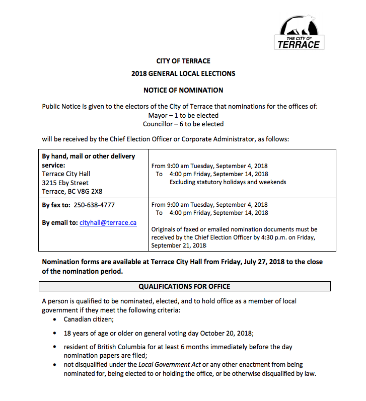 North Coast Review Nomination forms available across Northwest for