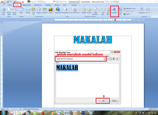 Cara Membuat Cover Makalah Di Microsoft Office Word 2007 