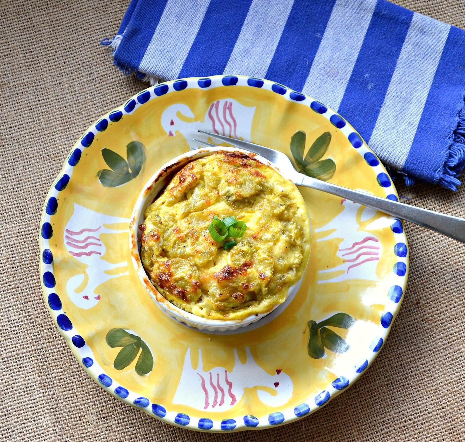 This is How I Cook Simply Baked Green Chili Scrambled Egg Souffle