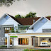 2667 sq-ft Sloped roof house plan