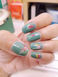 washi tape nails