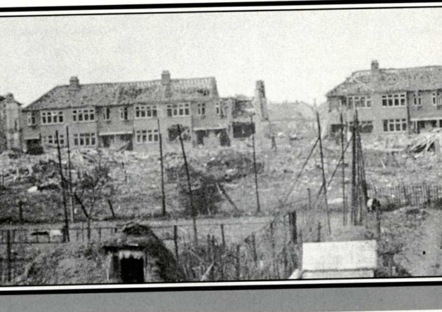 19 April 1941 worldwartwo.filminspector.com Romford London England Blitz damage