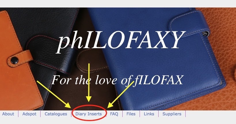 Philofaxy: Diary Inserts on Philofaxy...