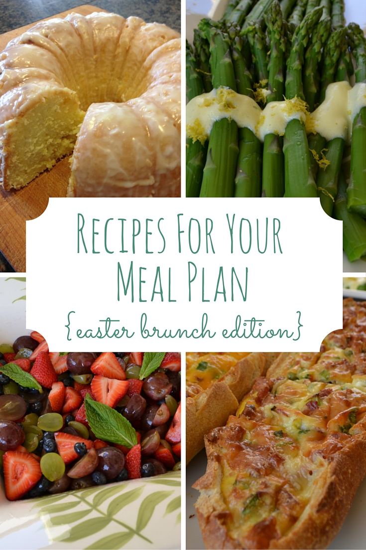 Plan to Happy: Recipes for Easter Sunday Brunch Menu Plan Monday