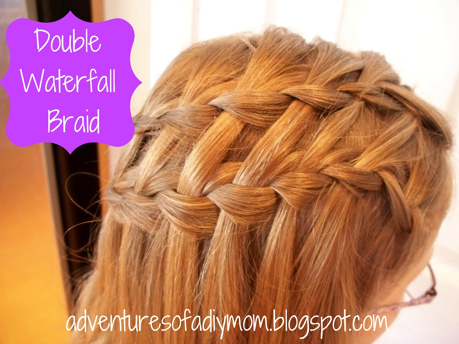 Mini Hair Series Double Waterfall Braid Adventures of a DIY Mom