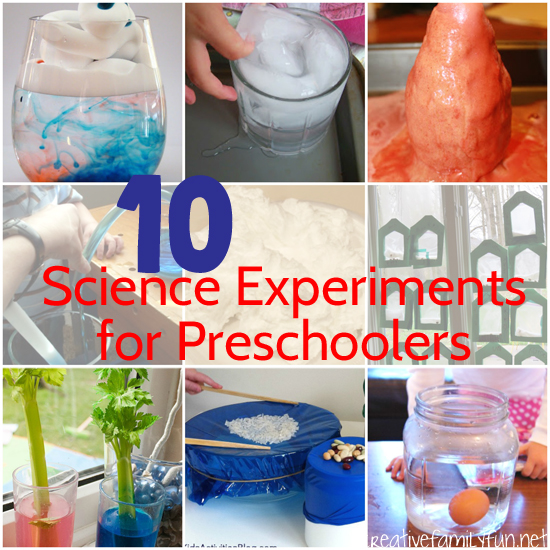 10 Science Experiments for Preschoolers - Creative Family Fun