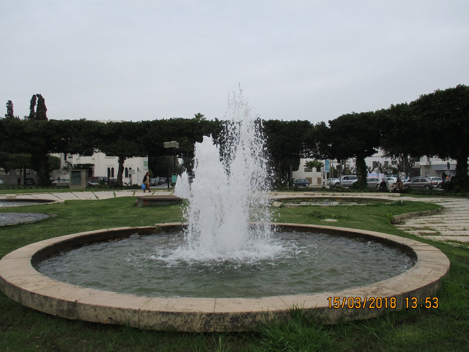 نافورة، ساحة باستور، تونس.