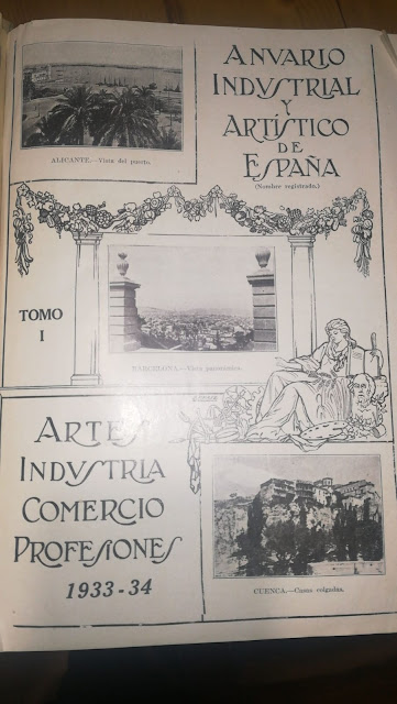 Binéfar en el Anuario Industrial y Artístico de 1933-1934