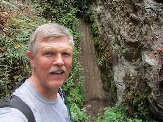 Dan Simpson at Darlin’ Donna Falls on Fish Canyon Trail en route to Fish Canyon Falls