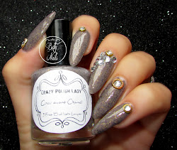 chanel coco avant polish crazy lady nails bling rhinestones nailart bornprettystore clear
