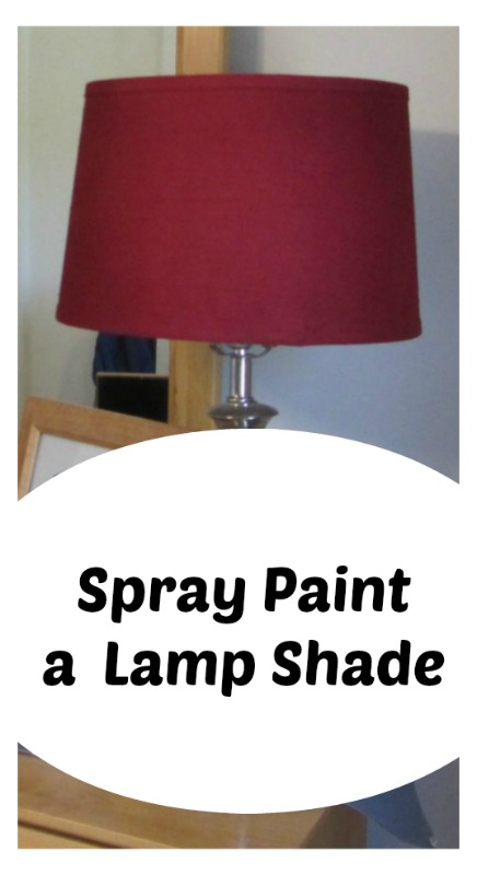 Spray Paint A Lamp Shade For Custom Look, How Do You Change The Color Of A Lampshade