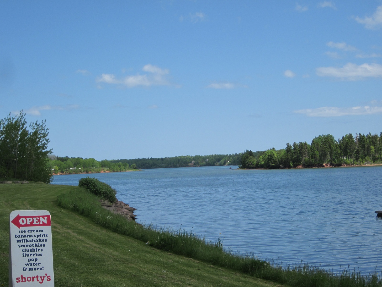 Pedaling PEI Montague waterfront