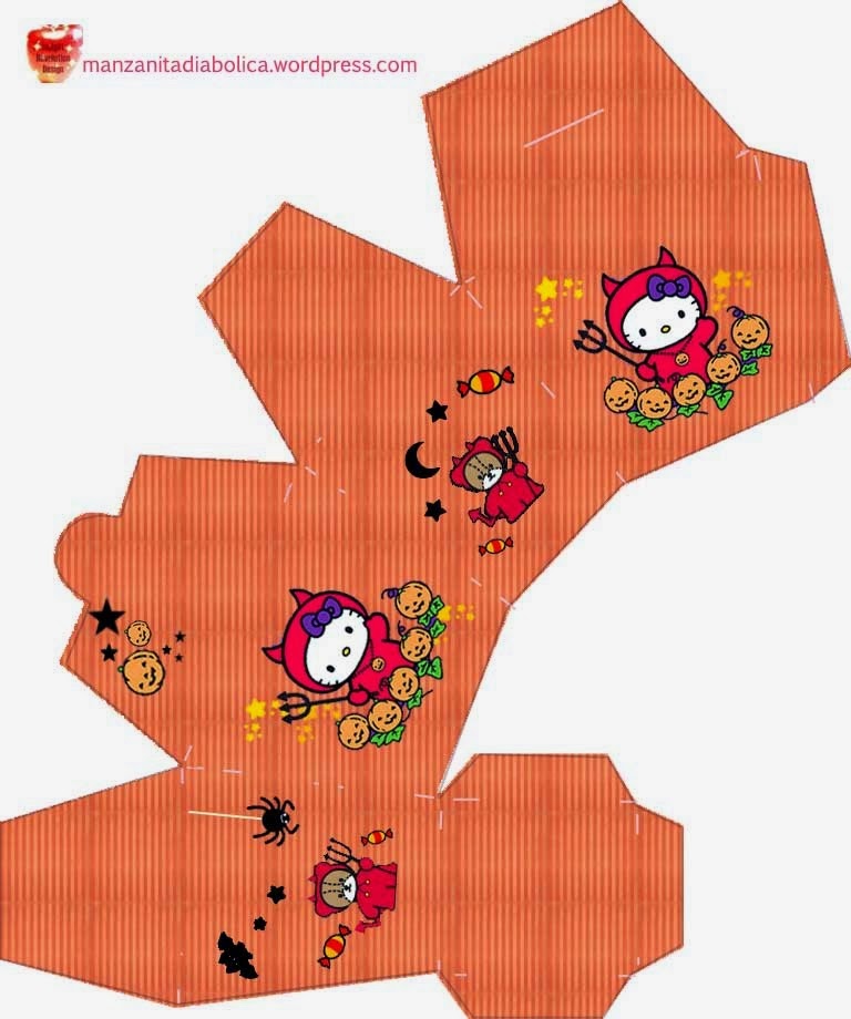 Precious Hello Kitty Halloween Free Printable Boxes. Oh My Fiesta! in english