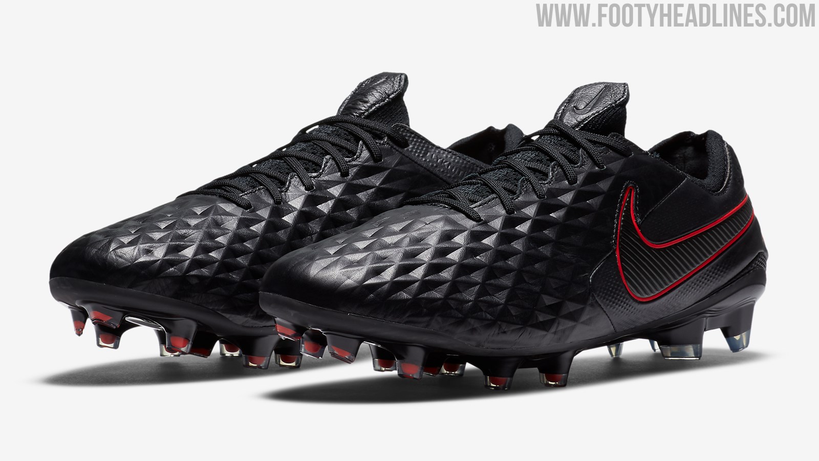 Black / Red Nike Tiempo Legend VIII 2020-21 'Black Pack' Boots Released Footy Headlines