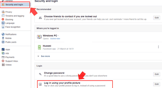  Cara Login Facebook dengan Gambar Frofil tanpa Menggunakan Password  3