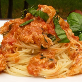 crab meat spaghetti