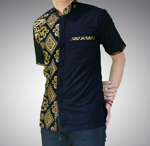  BusanaMuslim 10 Contoh Model Baju Batik Pria Lengan 